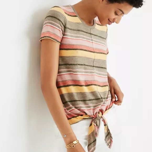 Madewell Tops - Madewell Texture & Thread Modern Tie Front Top